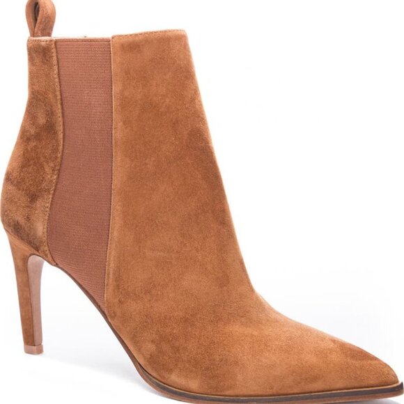 42 GOLD Kensington Chelsea Bootie Tan Suede 7.5 - Picture 3 of 7